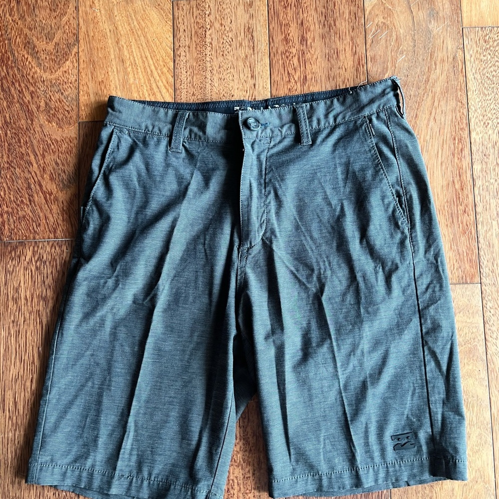 Billabong Gray Flat Front Shorts Casual Style Crossfire Submersibles